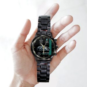 Mercedes-AMG Petronas F1 Black Stainless Steel Watch - HOATT 4597