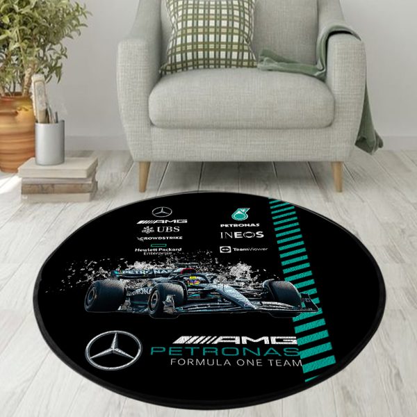 Mercedes-AMG Petronas F1 Foldable Round Rug - HOATT 4706