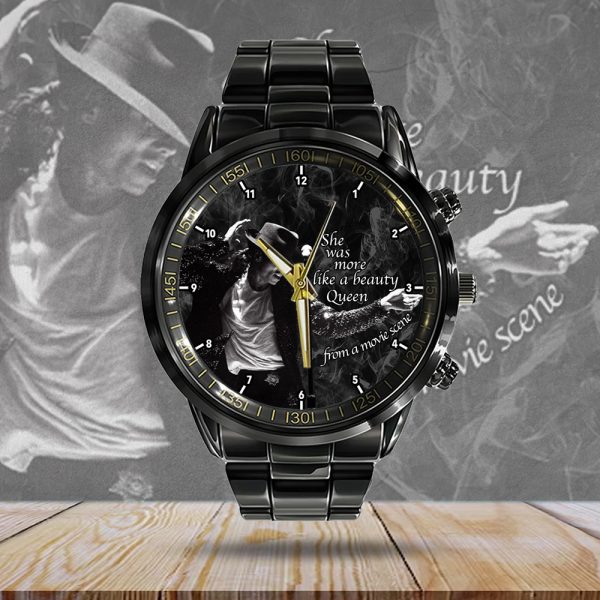 Michael Jackson Black Stainless Steel Watch - HOATT 4776