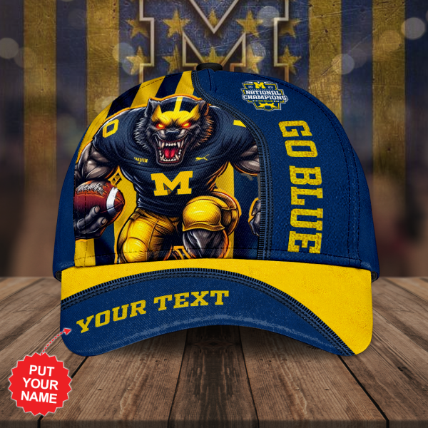 Personalized Michigan Wolverines Football Classic Cap - MAITM 6535