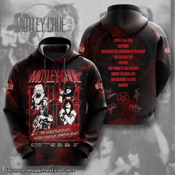 Mötley Crüe 3D Apparel - HUANNM 1855