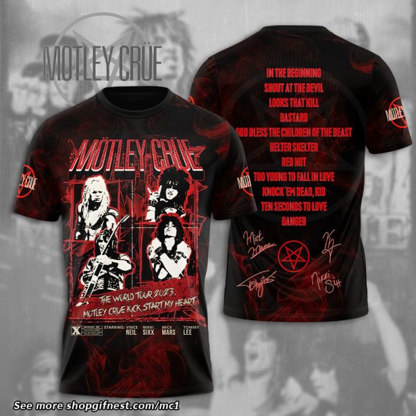 Mötley Crüe 3D Apparel - HUANNM 1855