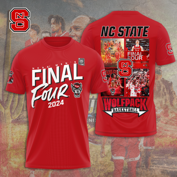 NC State Wolfpack Men's Basketball 3D Apparel - TANTN 5667