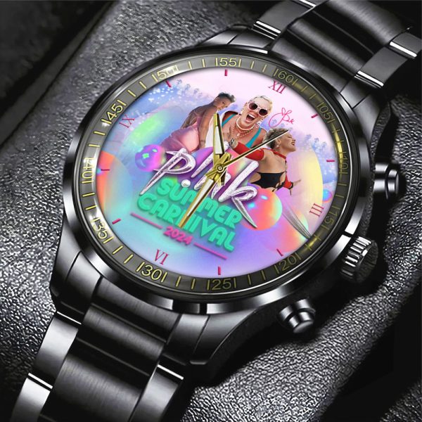 P!nk Black Stainless Steel Watch - GNE 307