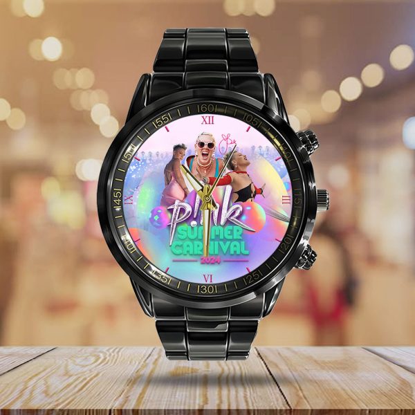 P!nk Black Stainless Steel Watch - GNE 307