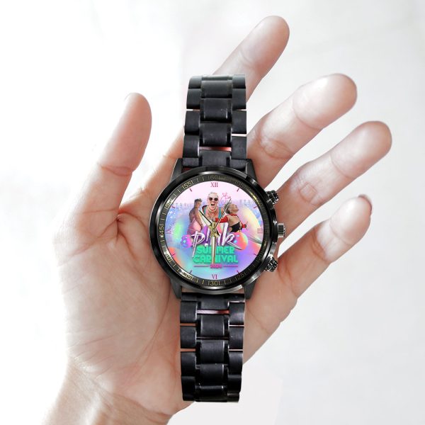 P!nk Black Stainless Steel Watch - GNE 307