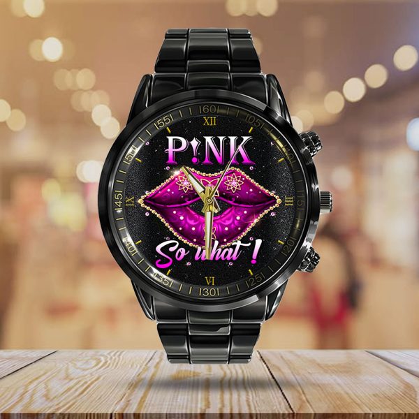 P!nk Black Stainless Steel Watch - GNE 259