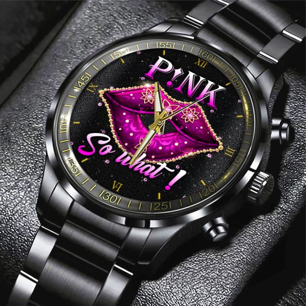 P!nk Black Stainless Steel Watch - GNE 259