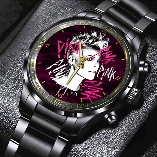 P!nk Black Stainless Steel Watch - GNE 260