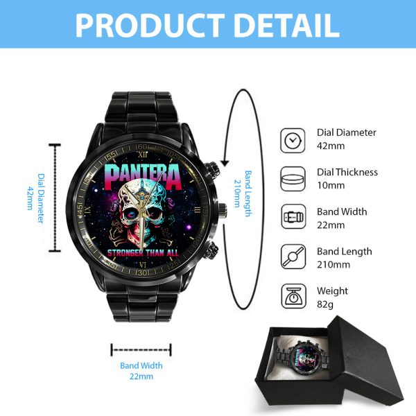 Pantera Black Stainless Steel Watch - GNE 285