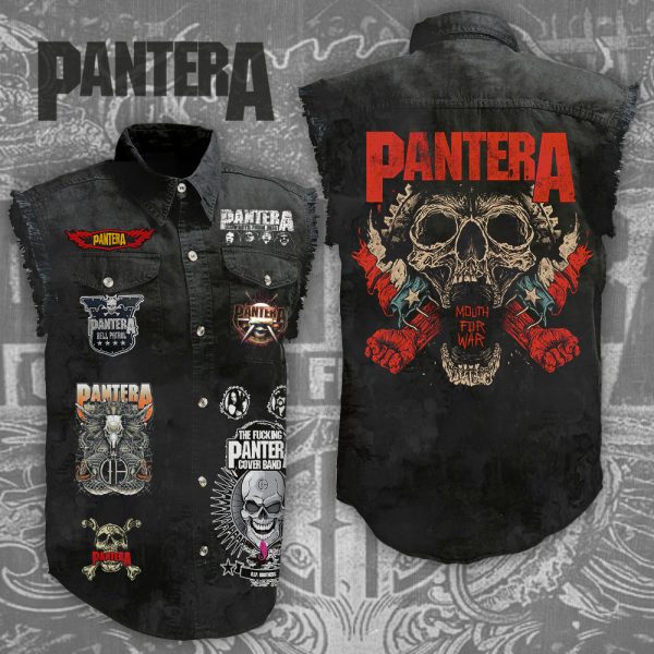 Pantera 3D Lightweight Sleeveless Denim Shirt - ANHNV 4207