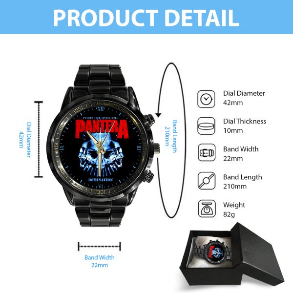 Pantera Black Stainless Steel Watch - GNE 279