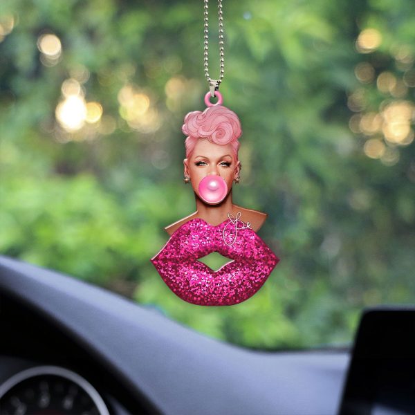 P!nk Custom shape 1-sided Acrylic Car Ornament - HOATT 4589