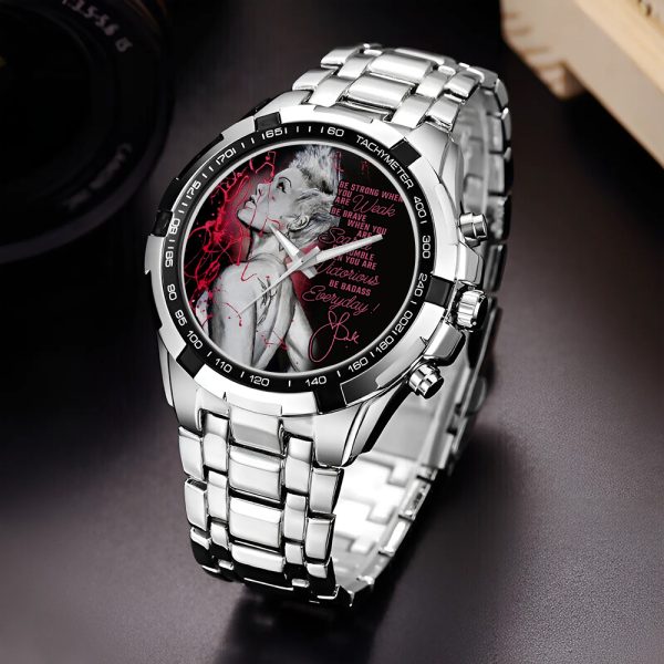 P!nk Alloy Quartz Watch - HOATT 4698