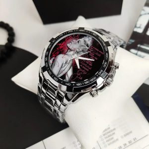 P!nk Alloy Quartz Watch - HOATT 4698