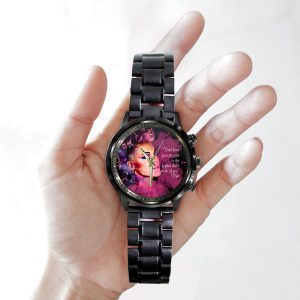 P!nk Black Stainless Steel Watch - HOATT 4622