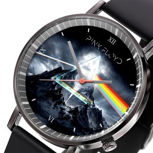 Pink Floyd Black Leather Watch - GNE 315