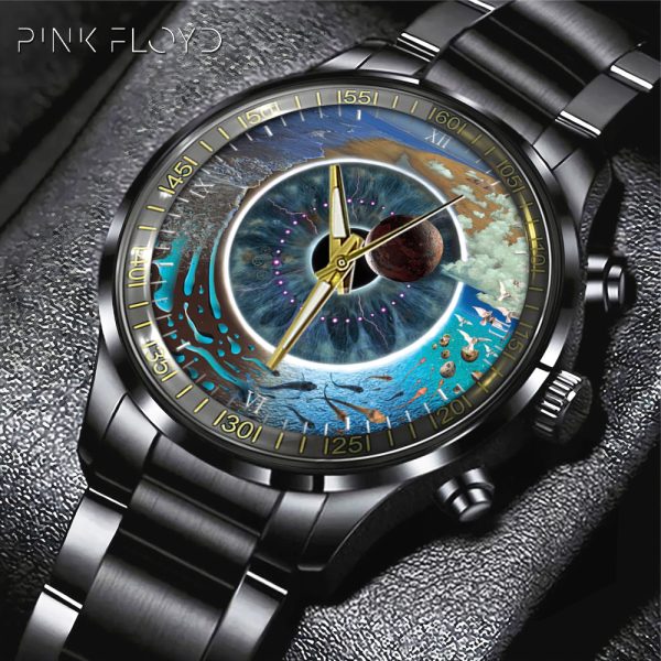 Pink Floyd Black Stainless Steel Watch - GNE 317