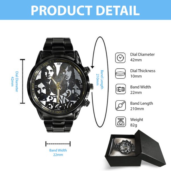 Pink Floyd Black Stainless Steel Watch - GNE 387