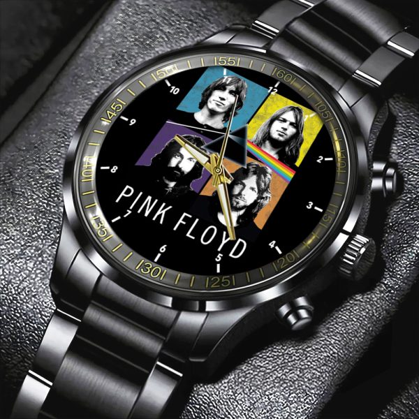 Pink Floyd Black Stainless Steel Watch - HOATT 4663