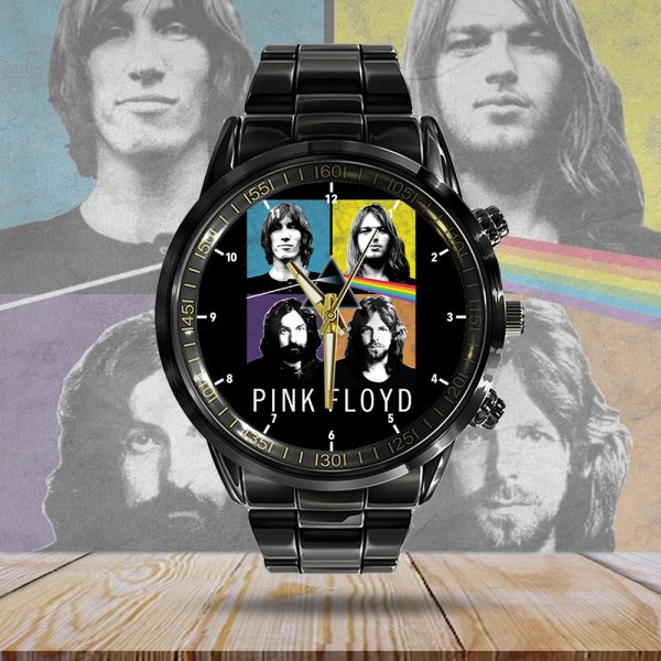 Pink Floyd Black Stainless Steel Watch - HOATT 4663