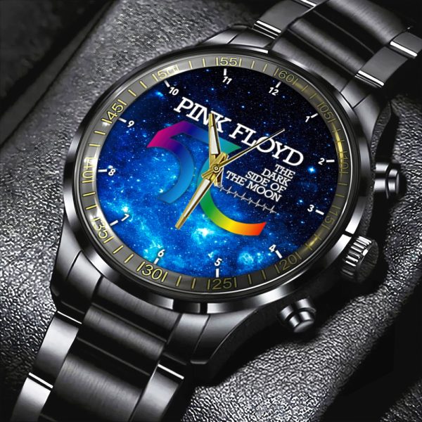 Pink Floyd Black Stainless Steel Watch - HOATT 4730