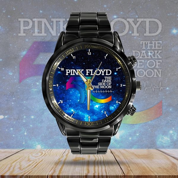 Pink Floyd Black Stainless Steel Watch - HOATT 4730