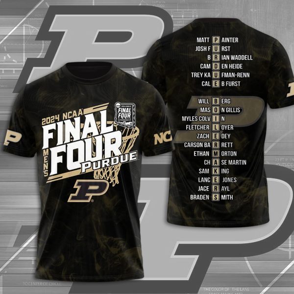 Purdue Boilermakers Men's Basketball 3D Apparel - MAITM 6288