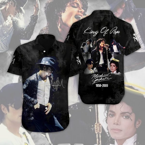 Michael Jackson Short Sleeve Dress Shirt - HOATT 4775.1