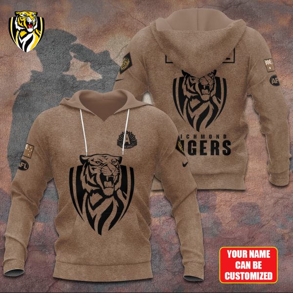 Personalized Richmond Football Club x Anzac Day 3D Apparel - TANTN 6120