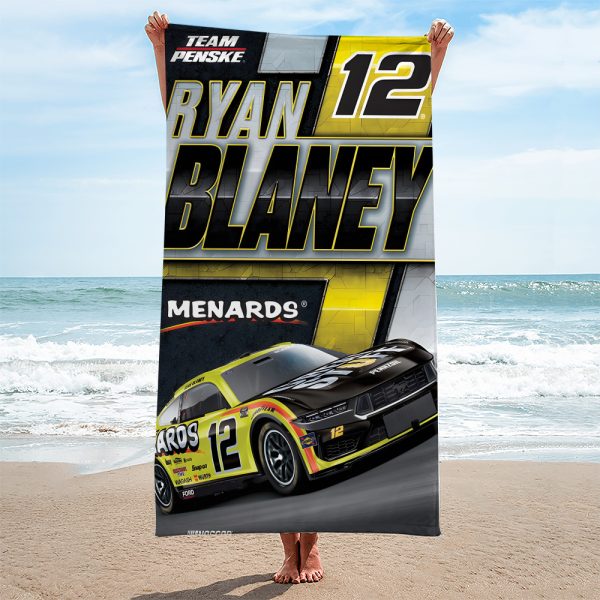 Ryan Blaney Rectangle Beach Towel - TANTN 5643