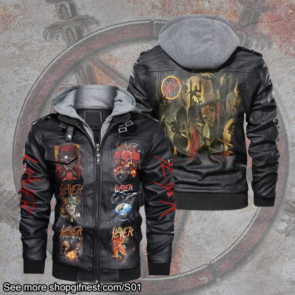 Slayer 2D Hooded Leather Coat - HUANNM 1918