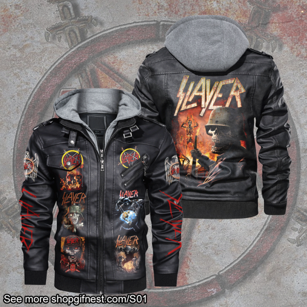 Slayer 2D Hooded Leather Coat - HUANNM 1921