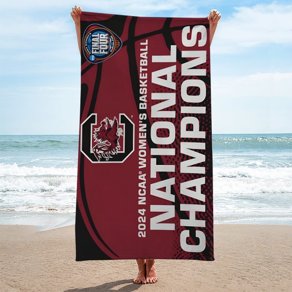 South Carolina Gamecocks Women's Basketball Rectangle Beach Towel - TANTN 5776