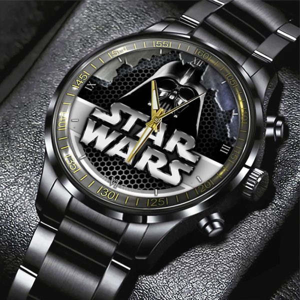 Star Wars Black Stainless Steel Watch - GNE 322