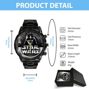 Star Wars Black Stainless Steel Watch - GNE 322