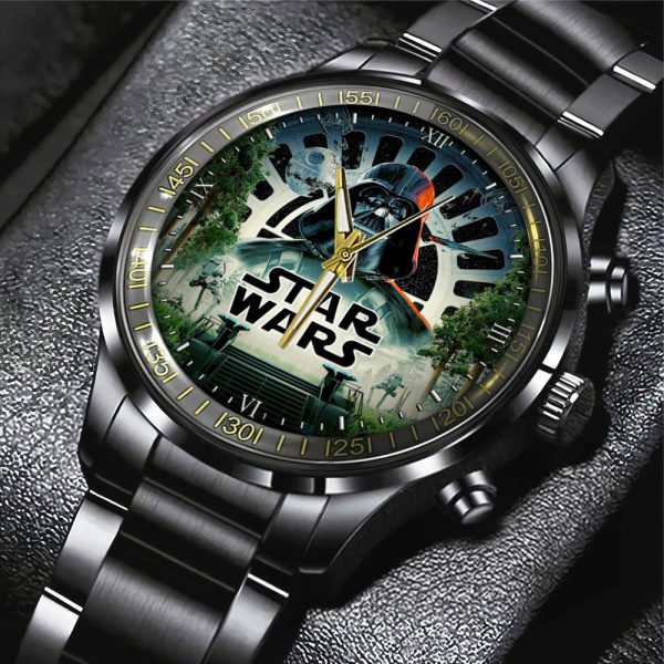 Star Wars Black Stainless Steel Watch - GNE 325