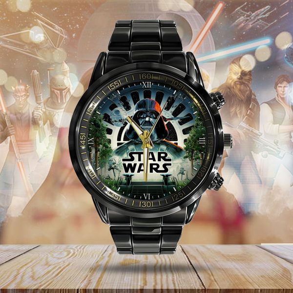 Star Wars Black Stainless Steel Watch - GNE 325