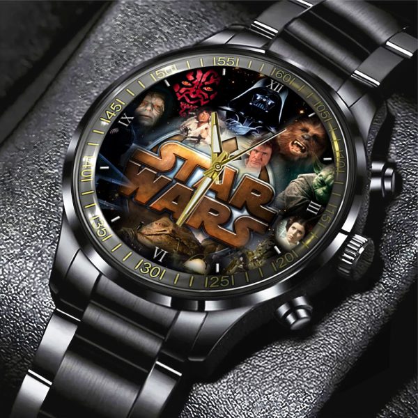 Star Wars Black Stainless Steel Watch - GNE 328