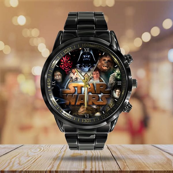 Star Wars Black Stainless Steel Watch - GNE 328