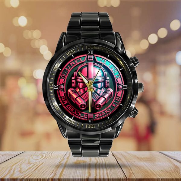 Star Wars Black Stainless Steel Watch - GNE 353