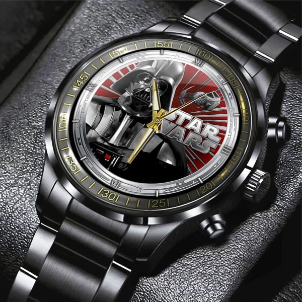 Star Wars Black Stainless Steel Watch - GNE 369