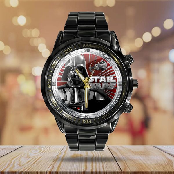 Star Wars Black Stainless Steel Watch - GNE 369