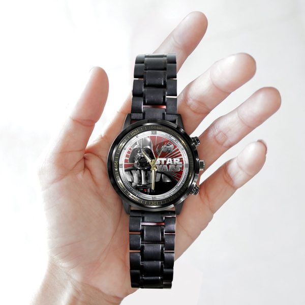 Star Wars Black Stainless Steel Watch - GNE 369