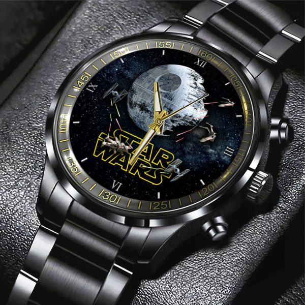 Star Wars Black Stainless Steel Watch - GNE 386