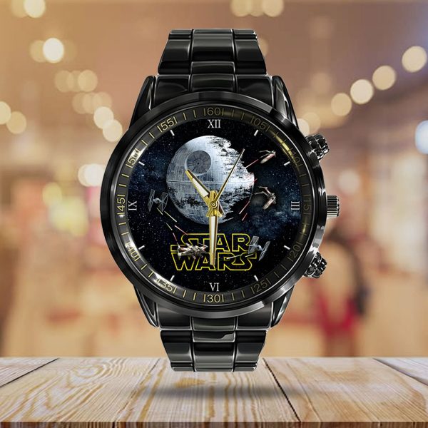 Star Wars Black Stainless Steel Watch - GNE 386