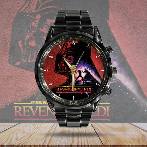 Star Wars Black Stainless Steel Watch - HOATT 4718