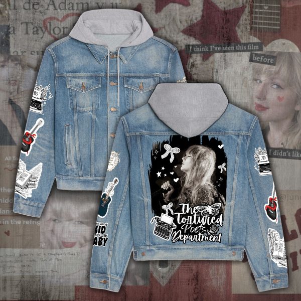 Taylor Swift Women's Denim Hood Jacket - ANHNV 4340