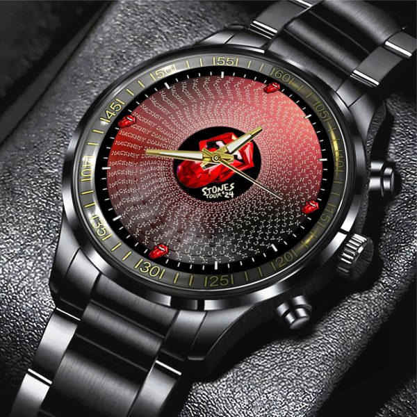 The Rolling Stones Black Stainless Steel Watch - MAITM 6441