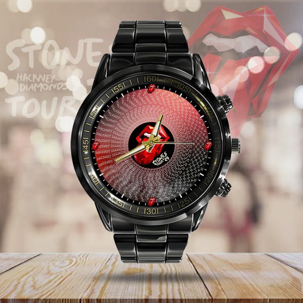 The Rolling Stones Black Stainless Steel Watch - MAITM 6441